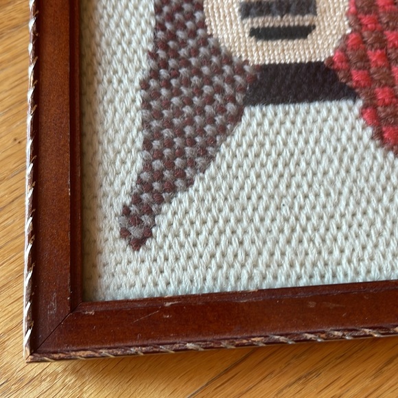 Vintage embroidery bull picture - Picture 4 of 8